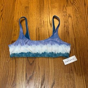 Pacsun Tie Dye Scoop Neck Bikini Top